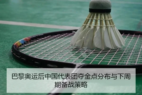 巴黎奥运后中国代表团夺金点分布与下周期备战策略